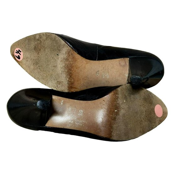 Vintage Peter Kaiser Black Leather Pumps Sz 6.5 M - Picture 6 of 8